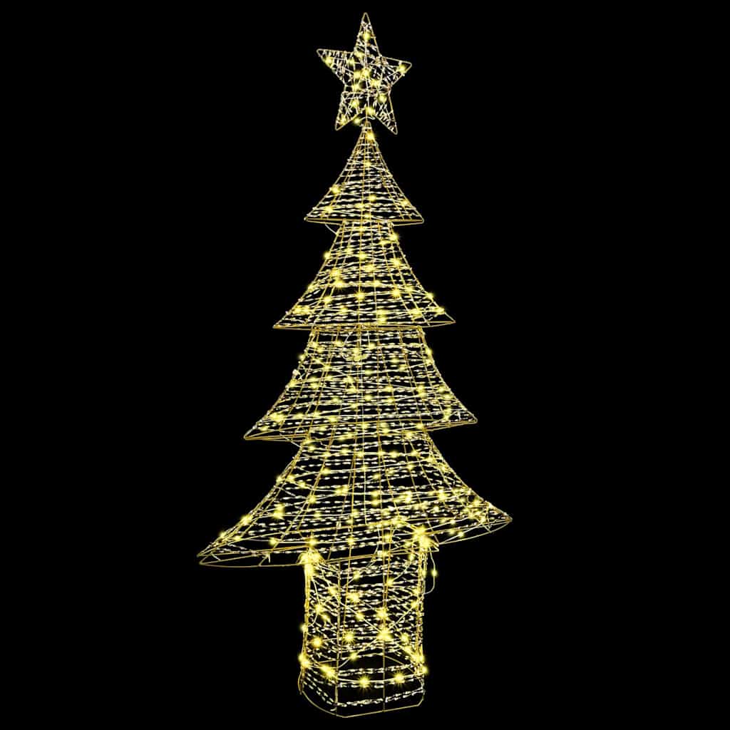 Weihnachtsbaum mit 240 LEDs Warmweiß 181 cm PET