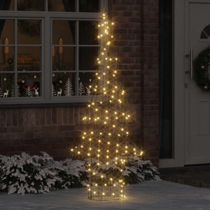 Weihnachtsbaum mit 240 LEDs Warmweiß 180 cm Rattan