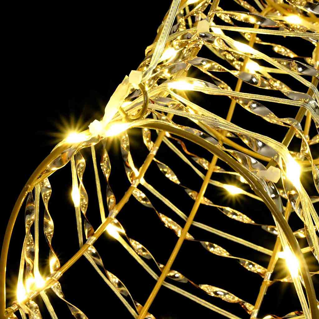 Rentier Zieh Schlitten Warmweiß 68 x 36,5 x 62,5 cm PET