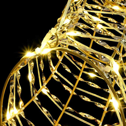 Rentier Zieh Schlitten Warmweiß 68 x 36,5 x 62,5 cm PET