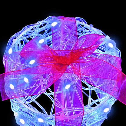 Geschenkbox Dekoration 3 pcs Blau 20 x 20 x 21 cm Acryl