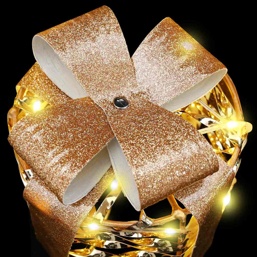 Geschenkbox Dekoration 3 pcs Warmweiß 20 x 20 x 20 cm PET