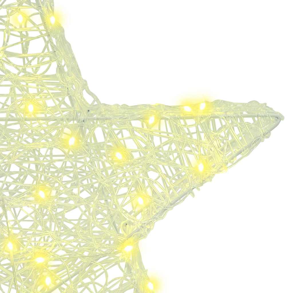 3D Stern mit 50 LEDs Warmweiß 55 x 53.5 x 10 cm Acryl