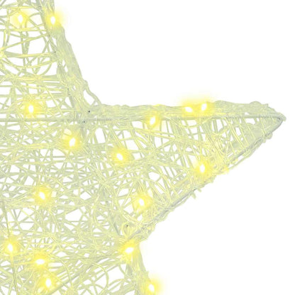 3D Stern mit 50 LEDs Warmweiß 55 x 53.5 x 10 cm Acryl