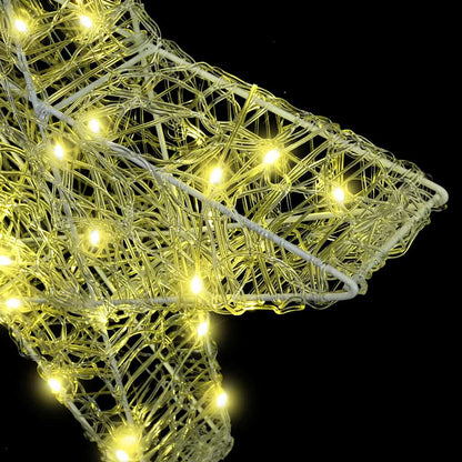 3D Stern mit 50 LEDs Warmweiß 55 x 53.5 x 10 cm Acryl