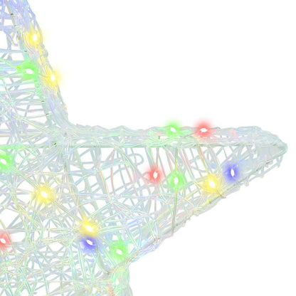 3D Stern mit 50 LEDs Mehrfarbig 55 x 53.5 x 10 cm Acryl