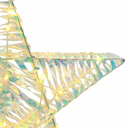 3D Stern mit 50 LEDs Warmweiß 55 x 52,5 x 9 cm Haustier