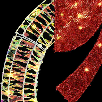 Kranz mit 80 LEDs Warmweiß 90 cm PET