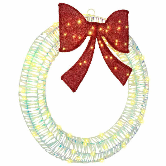 Kranz mit 80 LEDs Warmweiß 90 cm PET