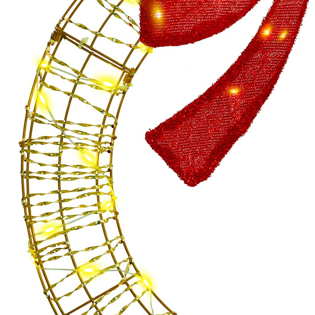 Kranz mit 60 LEDs Warmweiß 75 cm PET