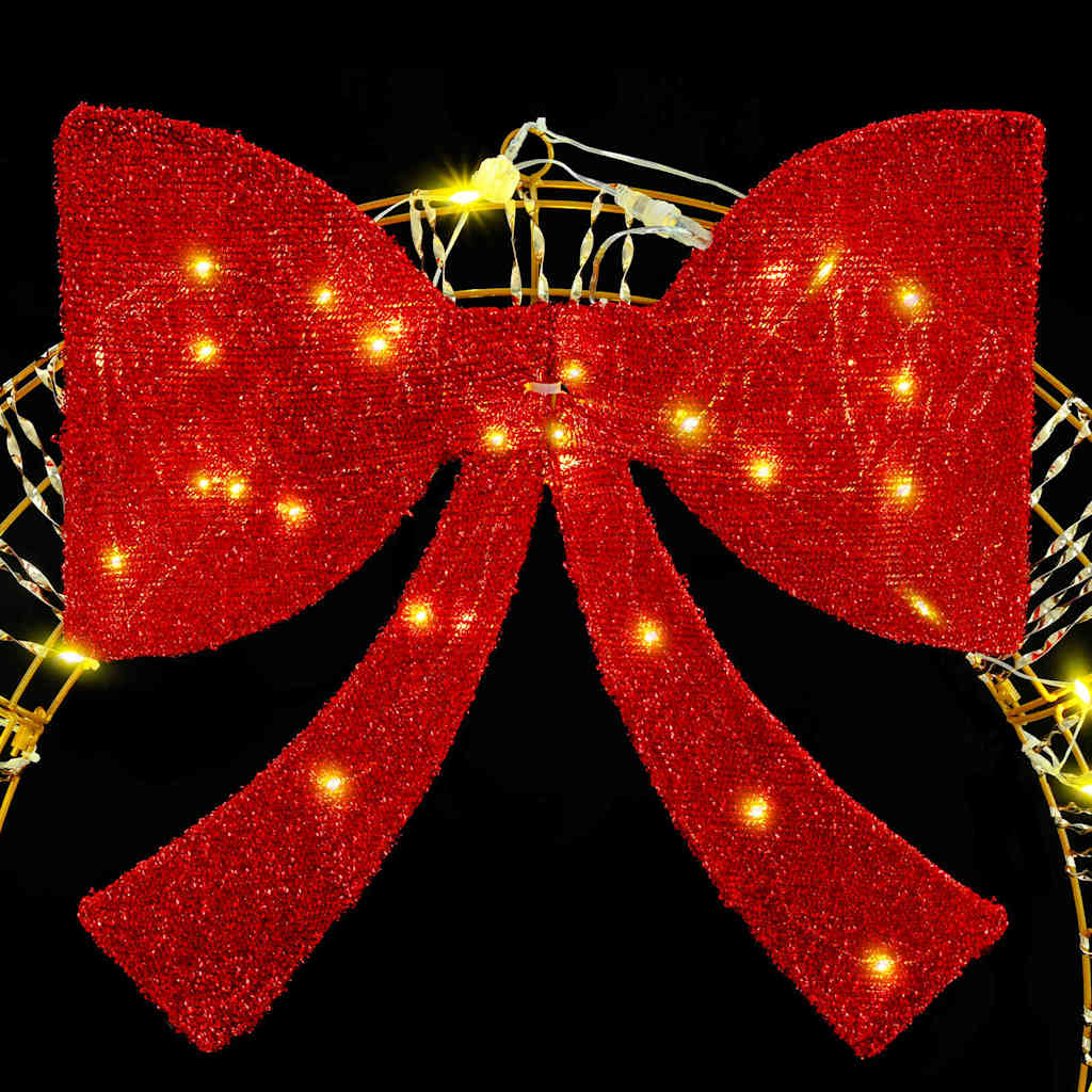 Kranz mit 60 LEDs Warmweiß 75 cm PET