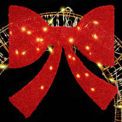 Kranz mit 80 LEDs Warmweiß 90 cm PET