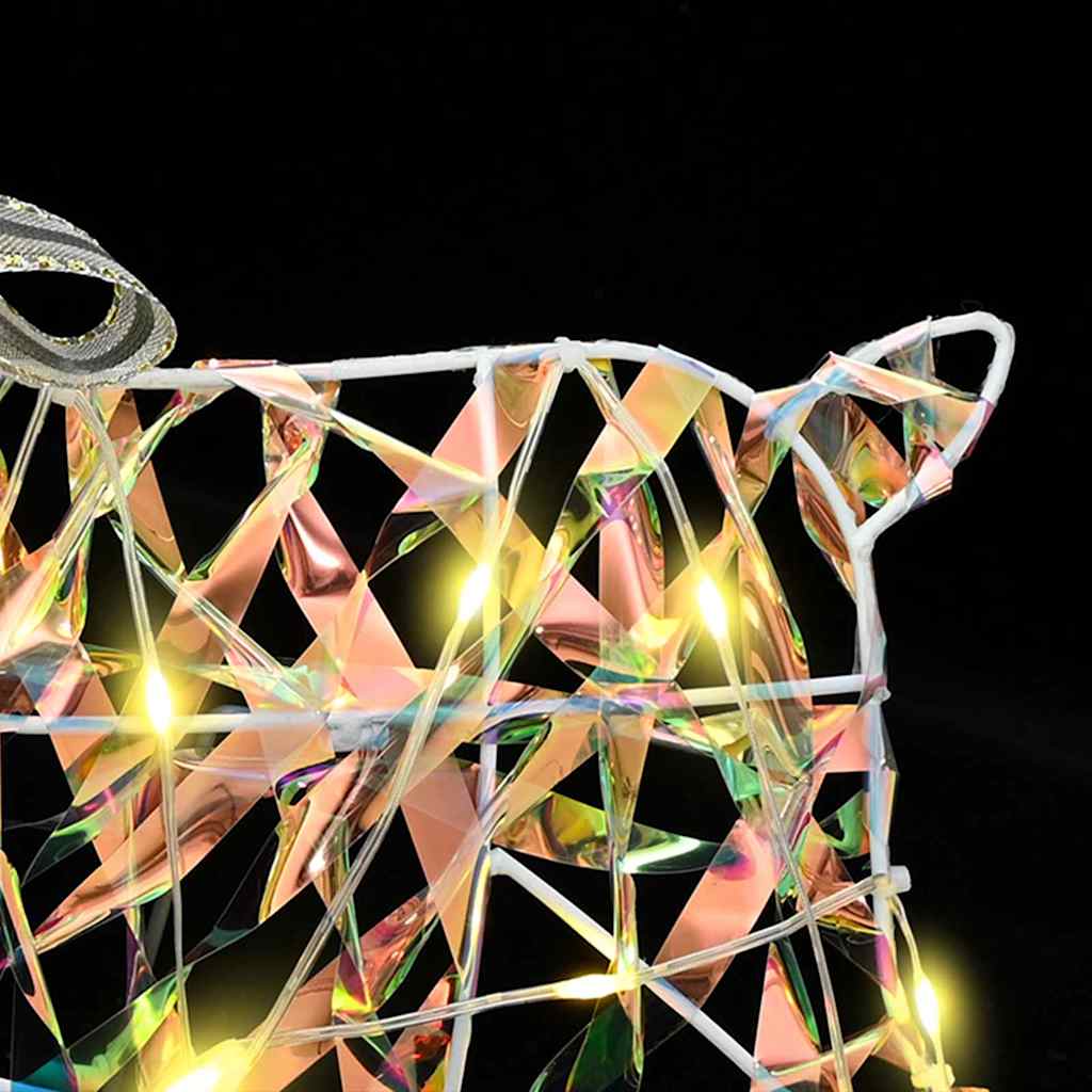 LED Rentiere mit 40 LEDs 2 pcs Warmes Weiß Haustier