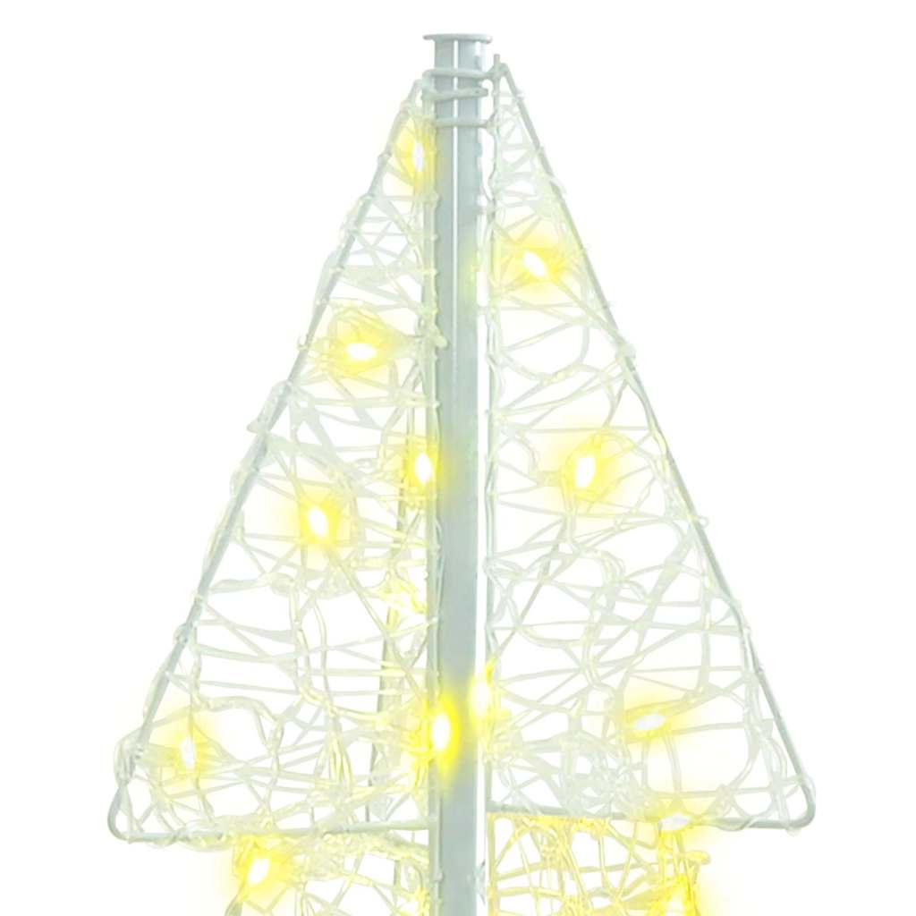 Weihnachtsbaum mit 100 LEDs Warmes Weiß 120 cm Acryl