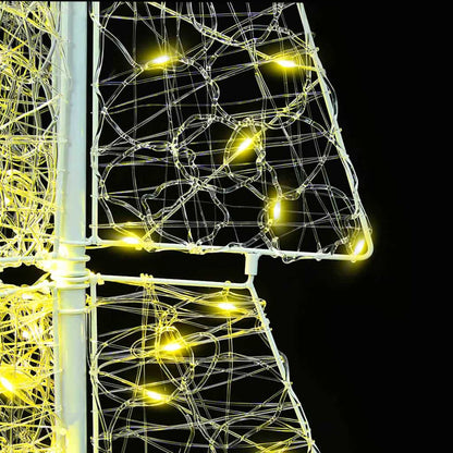 Weihnachtsbaum mit 100 LEDs Warmes Weiß 120 cm Acryl