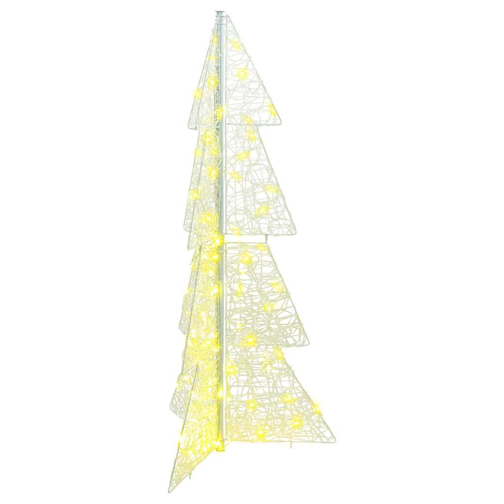 Weihnachtsbaum mit 100 LEDs Warmes Weiß 120 cm Acryl