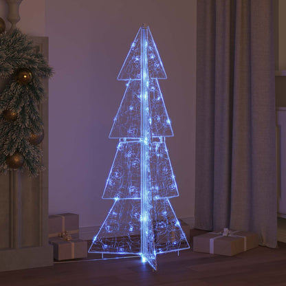 Weihnachtsbaum mit 100 LEDs Blau 120 cm Acryl