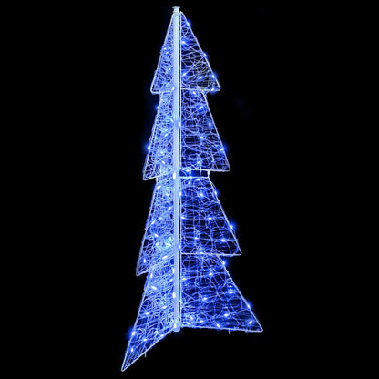 Weihnachtsbaum mit 100 LEDs Blau 120 cm Acryl