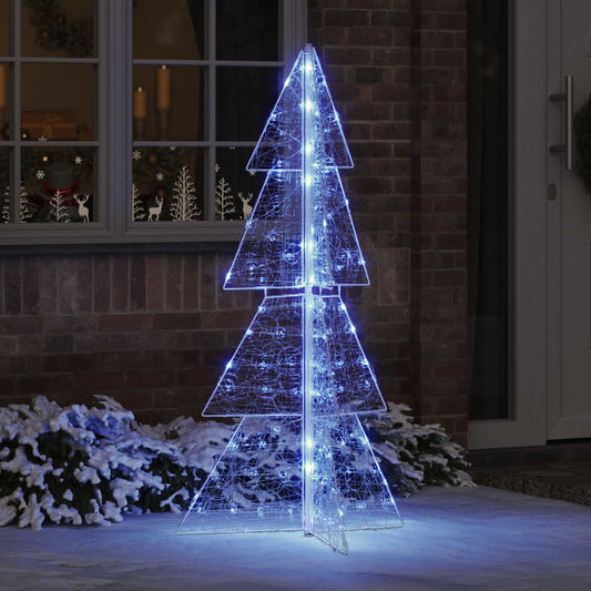 Weihnachtsbaum mit 160 LEDs Blau 150 cm Acryl
