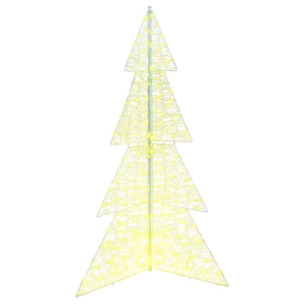Weihnachtsbaum mit 240 LEDs Warmes Weiß 180 cm Acryl