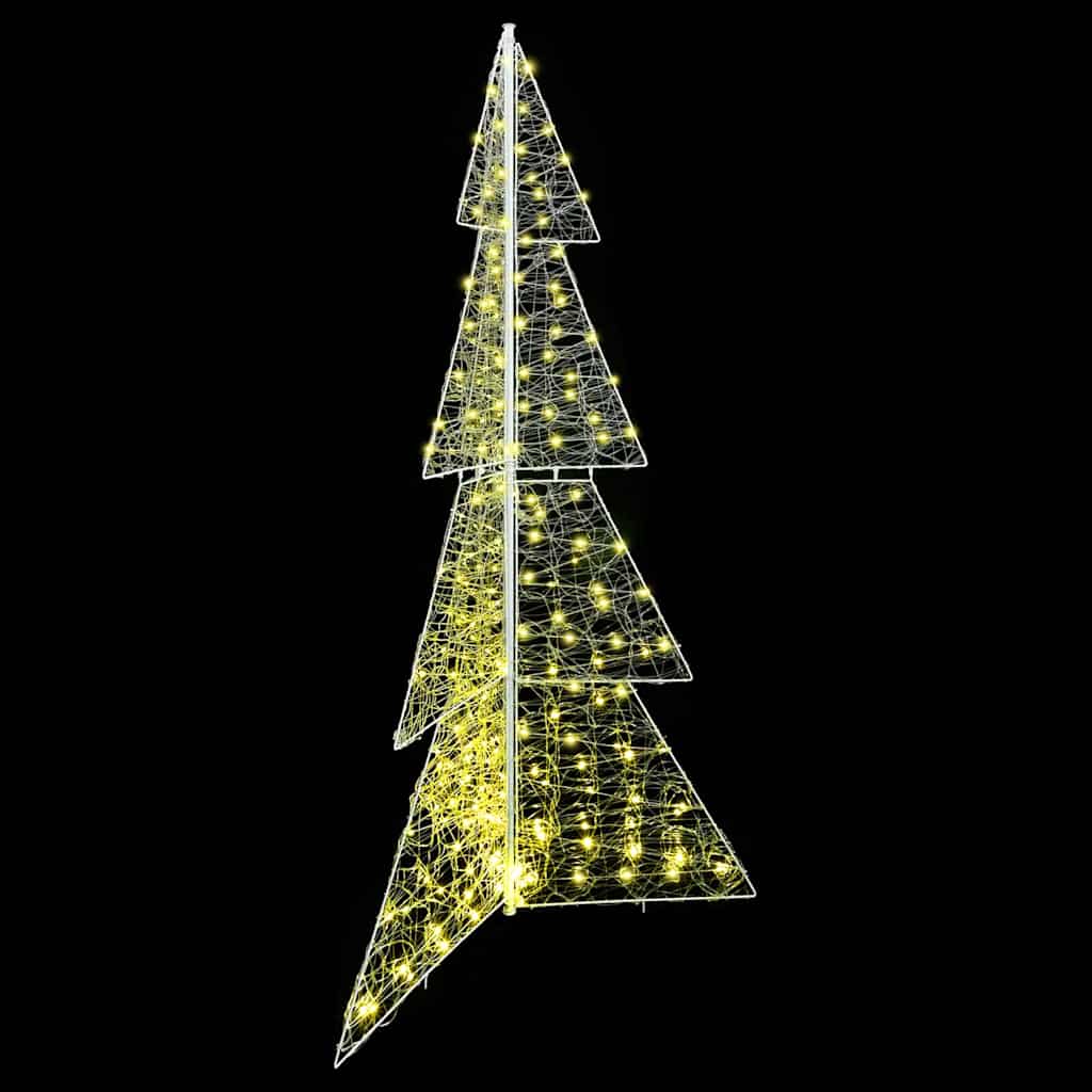 Weihnachtsbaum mit 240 LEDs Warmes Weiß 180 cm Acryl