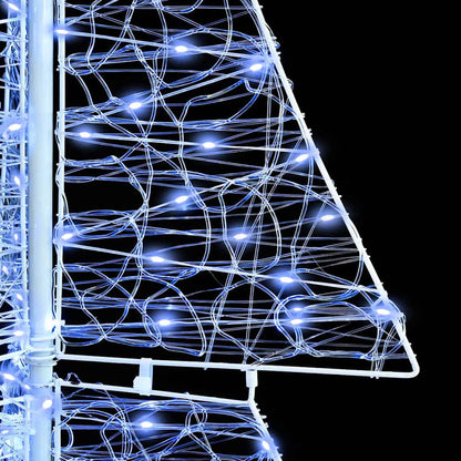 Weihnachtsbaum mit 240 LEDs Kaltweiß 180 cm Acryl