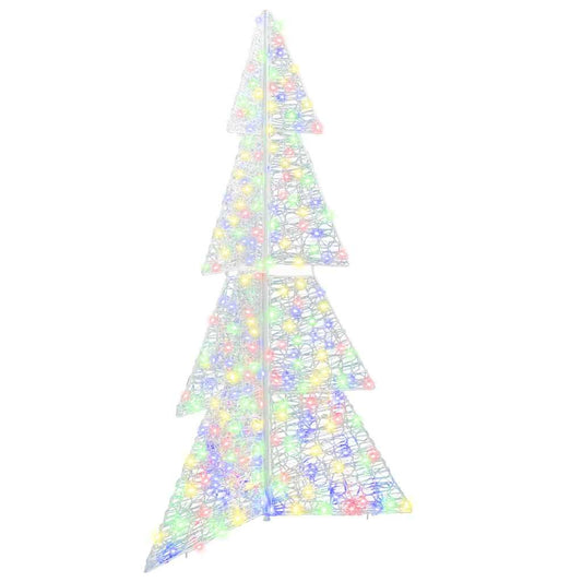 Weihnachtsbaum mit 240 LEDs Mehrfarbig 180 cm Acryl