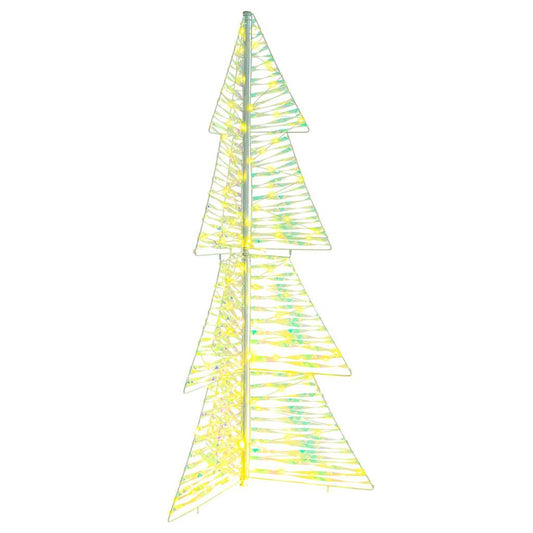 Weihnachtsbaum mit 160 LEDs Warmes Weiß 150 cm PET