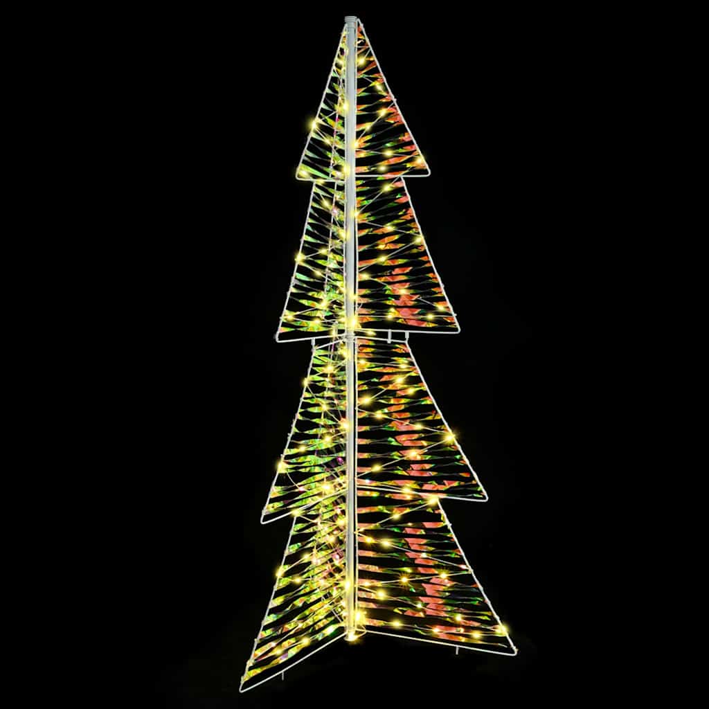 Weihnachtsbaum mit 160 LEDs Warmes Weiß 150 cm PET