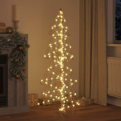 Weihnachtsbaum mit 160 LEDs Warmes Weiß 150 cm PET