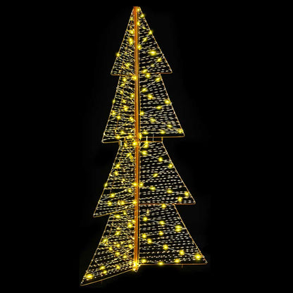 Weihnachtsbaum mit 160 LEDs Warmes Weiß 150 cm PET
