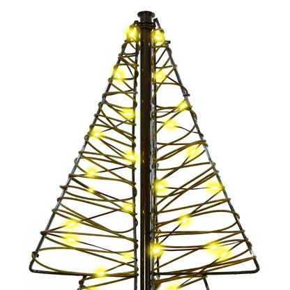 Weihnachtsbaum mit 240 LEDs Warmes Weiß 180 cm Rattan