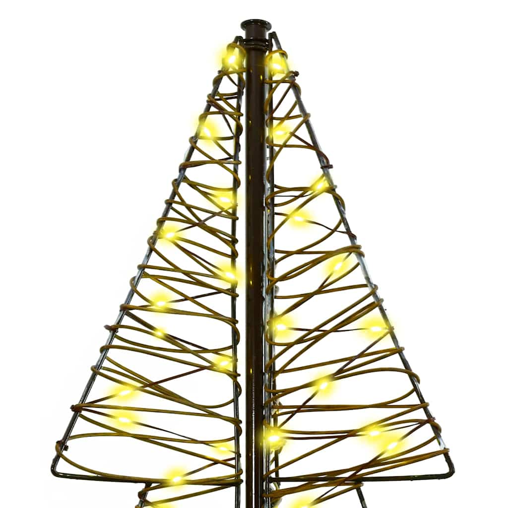 Albero di Natale con 240 LED bianco caldo, 180 cm, rattan