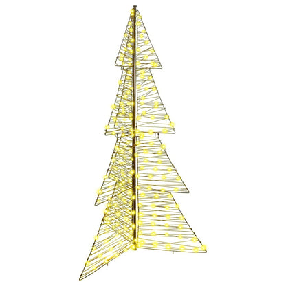 Albero di Natale con 240 LED bianco caldo, 180 cm, rattan