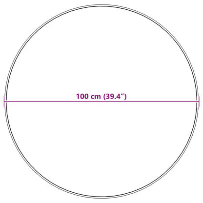 Kunstschaffell Teppich Tafalla Weiß Ø 100 cm Polyester