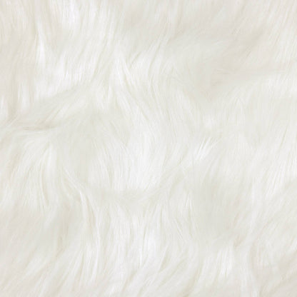 Kunstschaffell Teppich Tafalla Weiß Ø 120 cm Polyester