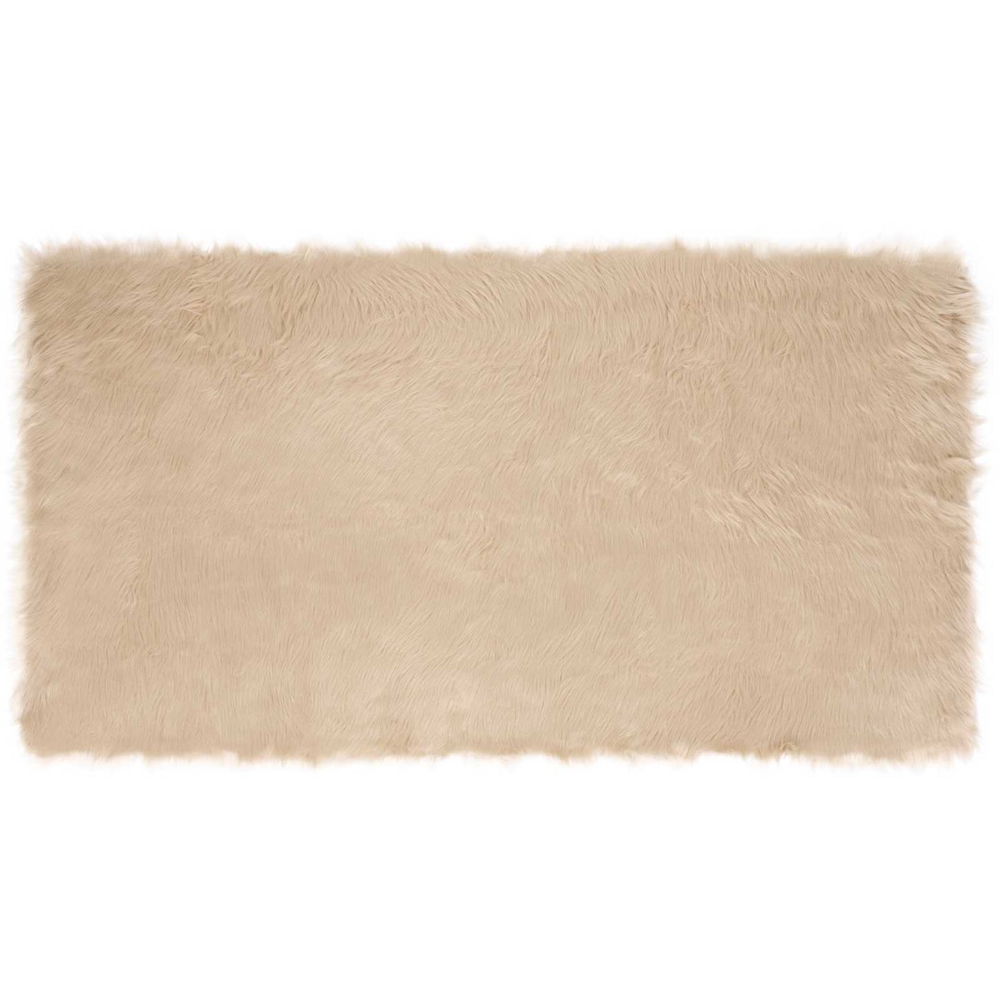 Kunstschaffell Teppich Tafalla Beige 60 x 110 cm Polyester