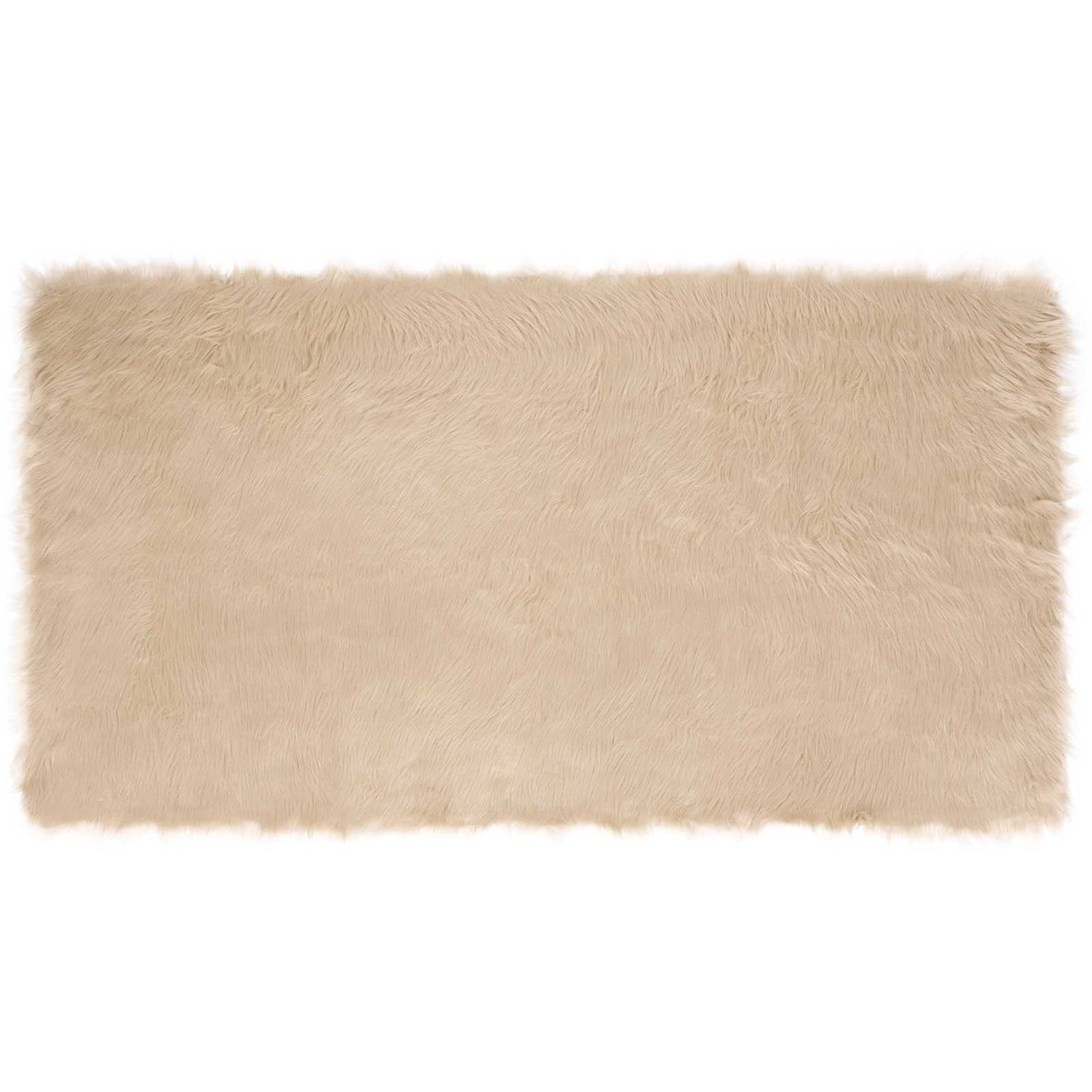 Kunstschaffell Teppich Tafalla Beige 80 x 150 cm Polyester