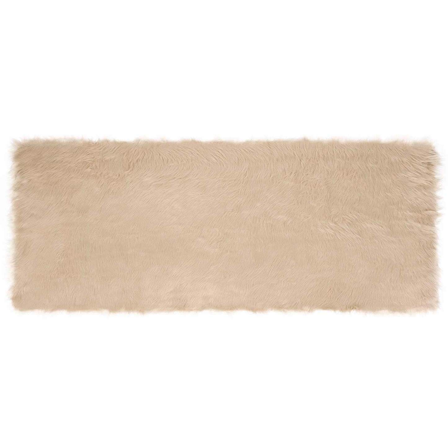 Kunstschaffell Teppich Tafalla Beige 80 x 200 cm Polyester