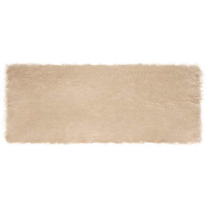 Kunstschaffell Teppich Tafalla Beige 80 x 200 cm Polyester