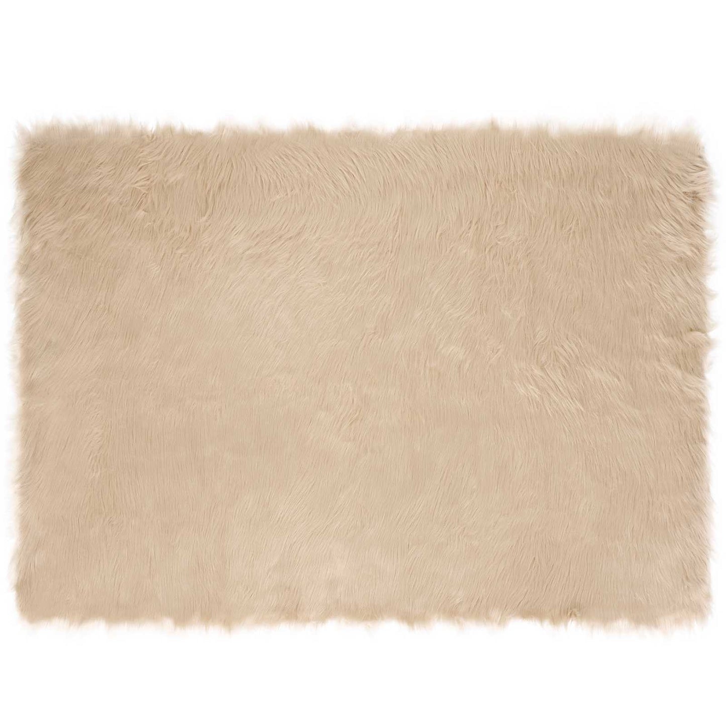 Kunstschaffell Teppich Tafalla Beige 120 x 170 cm Polyester