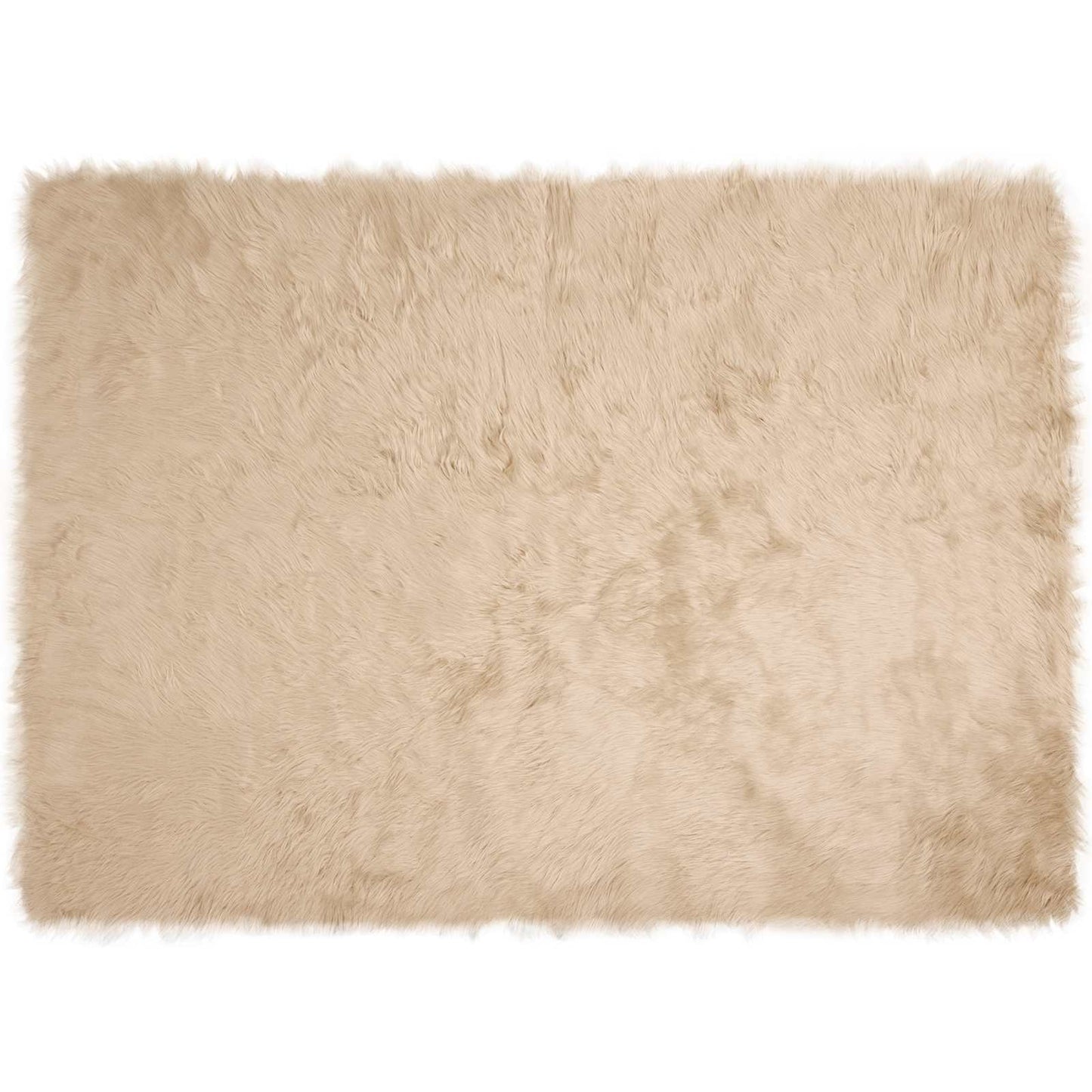 Kunstschaffell Teppich Tafalla Beige 160 x 230 cm Polyester