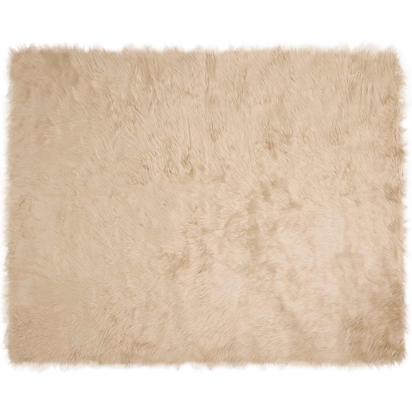 Kunstschaffell Teppich Tafalla Beige 200 x 280 cm Polyester
