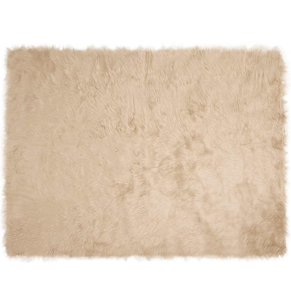 Kunstschaffell Teppich Tafalla Beige 240 x 340 cm Polyester