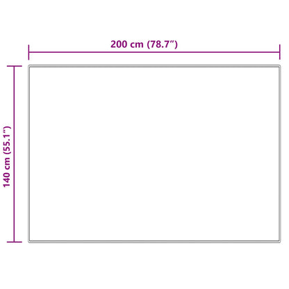 Kunstschaffell Teppich Tafalla Creme 140 x 200 cm Polyester