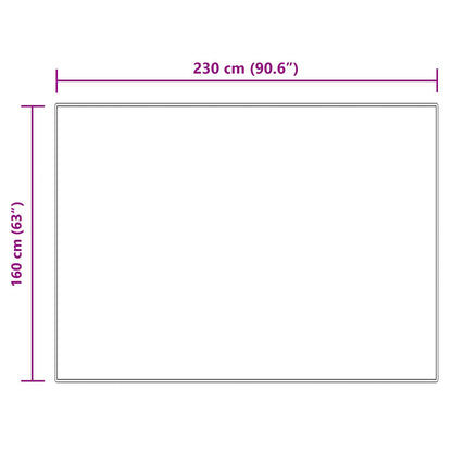 Kunstschaffell Teppich Tafalla Creme 160 x 230 cm Polyester