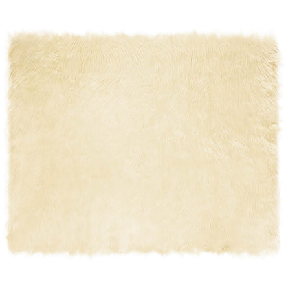 Kunstschaffell Teppich Tafalla Creme 200 x 280 cm Polyester