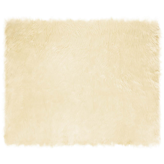 Kunstschaffell Teppich Tafalla Creme 200 x 280 cm Polyester