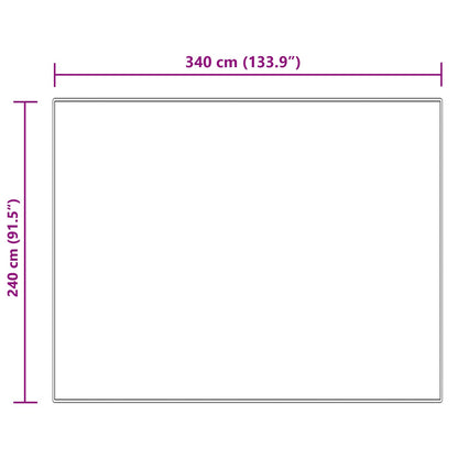 Kunstschaffell Teppich Tafalla Creme 240 x 340 cm Polyester