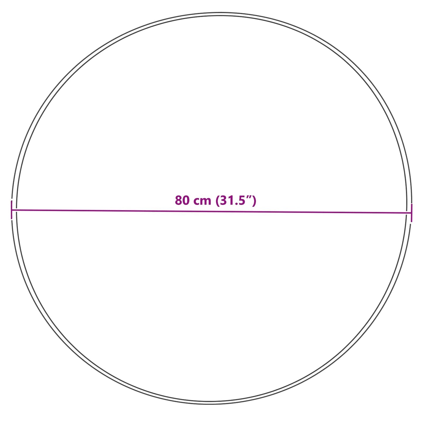 Kunstschaffell Teppich Tafalla Creme Ø 80 cm Polyester